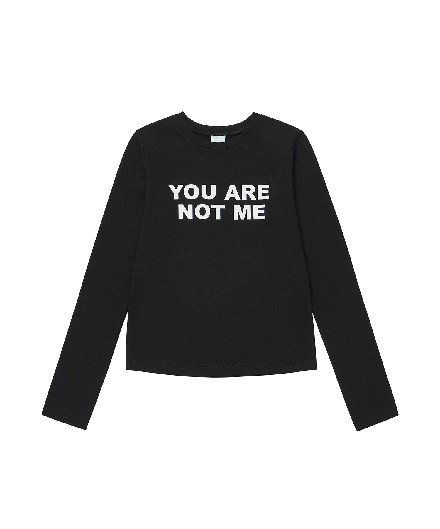 FIVELINE-YOU ARE NOT ME 롱 슬리브 티셔츠 블랙